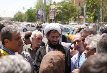 بازدید امام‌جمعه محترم شهر اندیشه به منظور بررسی وضعیت آسیب مجتمع تجاری ارغوان