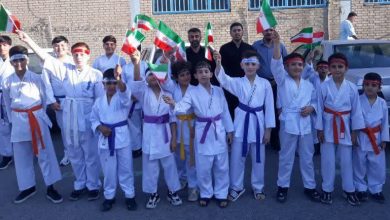 مراسم تجلیل از دو شهید کاراته‌کار شهرک وایین در چهلمین روز شهادت شهدای شهرک