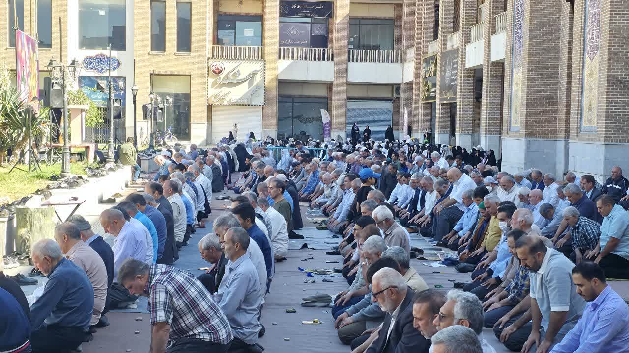 برگزاری مراسم باشكوه اقامه نماز عید سعید قربان در شهر اندیشه
