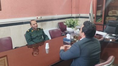 دیدار رئیس اداره برق اندیشه با فرمانده جدید سپاه ناحیه شهر اندیشه