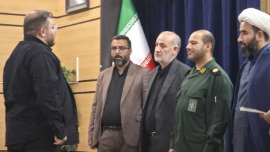 برگزاری مراسم تکریم و معارفه فرمانده حوزه مقاومت بسیج شهید بابا بزرگی